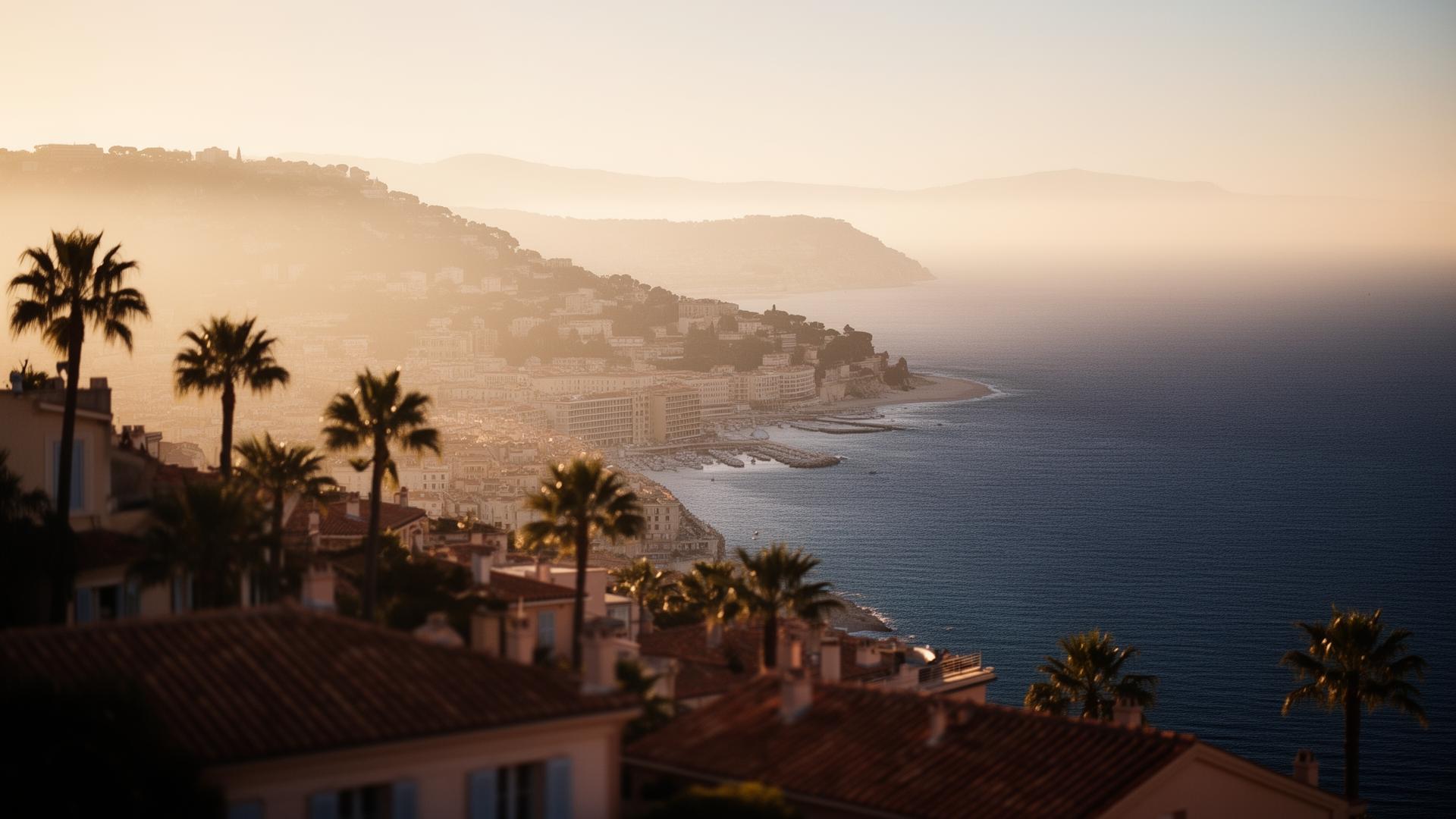 Vue panoramique de la Côte d'Azur, ESSENS agence marketing à Nice